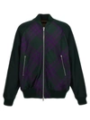 Burberry Check Reversible Bomber Jacket In Multicolor