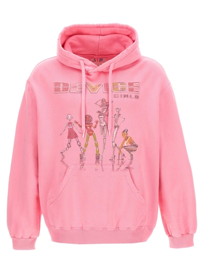 Doublet X Pz Today Hoodie Sweatshirt In Pink