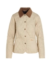 Barbour Summer Liddesdale Diamond Quilted Jacket In Beige