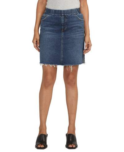 Jag Plus Size On-the-go Mid Rise Skort In Lazy River Blue