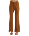Crescent Noelle Flare Pants In Brown