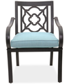 Agio St Croix Outdoor Dining Chair In Spa Light Blue
