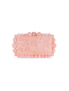 Cult Gaia Eos Beaded Marbled Acrylic Clutch In Pink