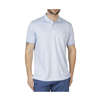 Tailorbyrd Byrd Print Modal Polo In Blue Byrd