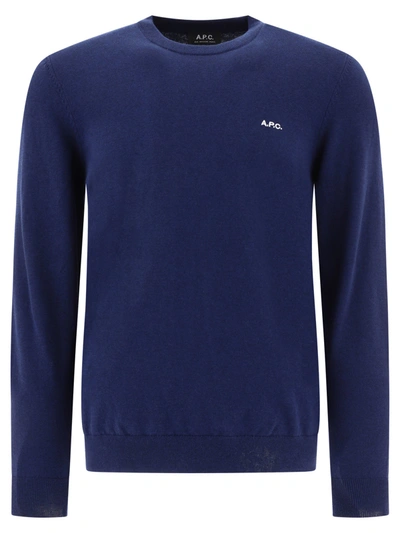 Apc A.p.c. "mayeul" Sweater In Blue