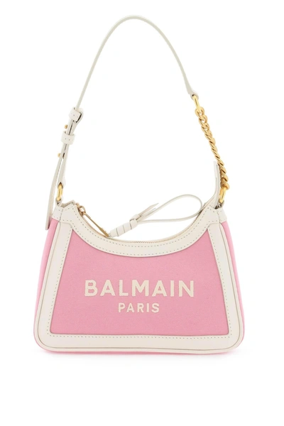 Balmain B-army Shoulder Bag In Pink & Purple