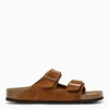 BIRKENSTOCK BIRKENSTOCK MINK SUEDE ARIZONA SLIDE