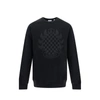 Burberry Chequered Crest Cotton Sweatshirt
