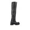 Chloé Leather Knee-high Boots With Tank Sole
