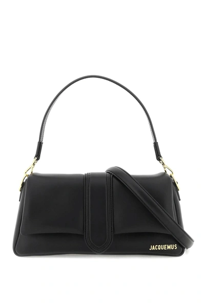 Jacquemus Women's Le Bambimou Leather Shoulder Bag In Black