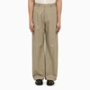 OFF-WHITE OFF WHITE™ BEIGE COTTON WIDE CARGO TROUSERS