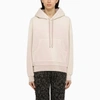 Off-white Maxi Hoodie Laundry With Logo And Patch Pocket