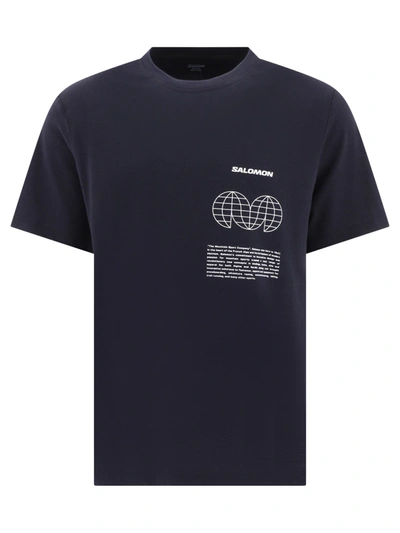 Salomon "globe Graphic" T Shirt In Black