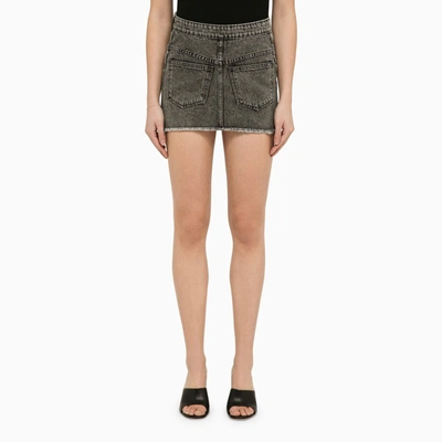 THE MANNEI THE MANNEI MALMO DENIM MINI SKIRT INSIDE OUT