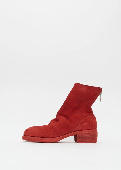 Guidi Women 788z Classic Soft Horse Leather Back Zip Boot In 1006t Red