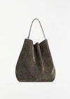 Totême Belted Tote Granite In Granite 041