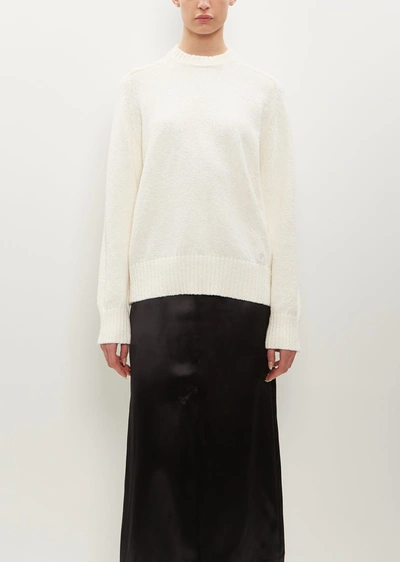 Loulou Studio Off-white Canillo Sweater In Rice Ivory
