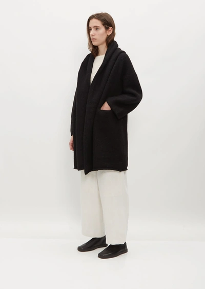 Lauren Manoogian Alpaca Capote Coat In Black