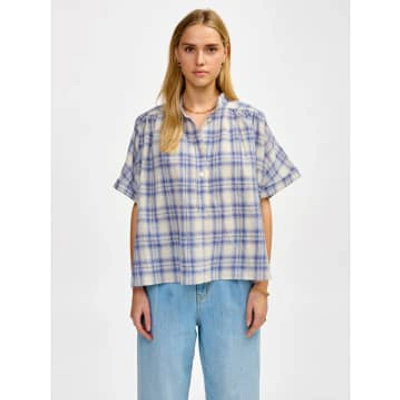 Bellerose Pear Check Shirt In Check In Gray