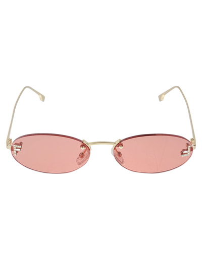 Fendi Oval Sunglasses In 30s
