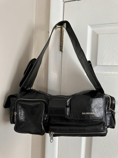 Pre-owned Balenciaga Super Busy Bag Small In Black