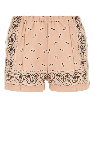 Palm Angels Shorts In Pink
