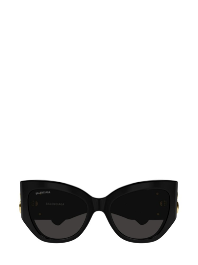 Balenciaga Eyewear Butterfly Frame Sunglasses In Black