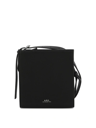 Apc Nino Faux-leather Messenger Bag In Black