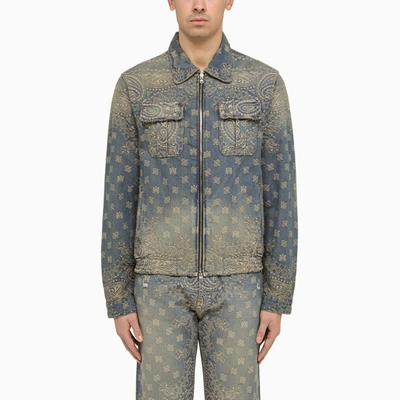 AMIRI AMIRI DENIM BANDANA PATTERN JACKET