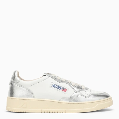 Autry Low Medalist White/silver Trainer In Metal