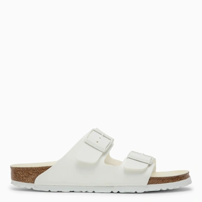 Birkenstock Arizona Leather Slides In White