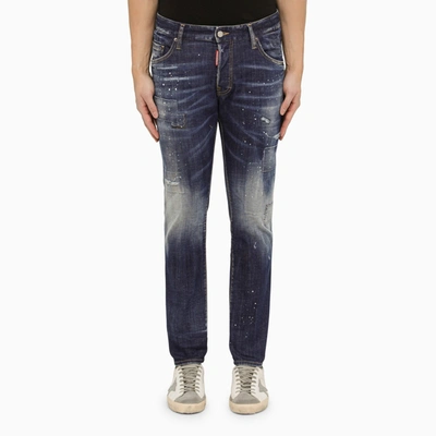Dsquared2 | Denim Jeans Dark Toppa Wash Skater In Blue