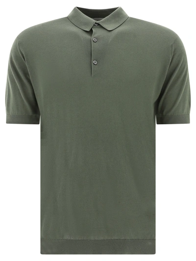 John Smedley Adrian Shirt Ss In Green