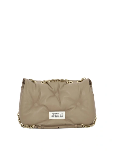 Maison Margiela Medium Glam Slam Shoulder Bag In Nude
