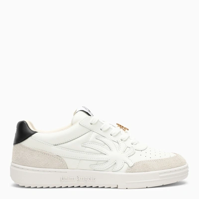 PALM ANGELS PALM ANGELS PALM BEACH TRAINER IN WHITE LEATHER