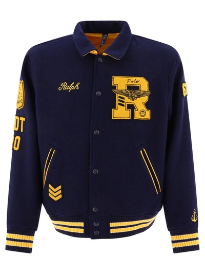Ralph Lauren  ジャケット Polo Ralph Lauren Reversible Bomber Jacket In Blue | ModeSens