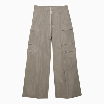 Rick Owens Wide Cargobelas Trousers With Pearl Grey Men In Cream