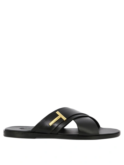 Tom Ford Preston Sandals Shoes In Black