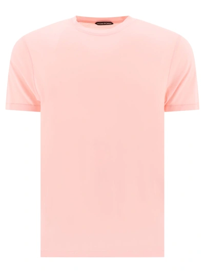 Tom Ford Lyocell T-shirt In Pink