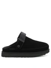 Ugg Goldenstar Womens Suede Slip-on Clogs In Black