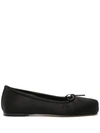 AEYDE AEYDE GABRIELLA SATIN BLACK SHOES