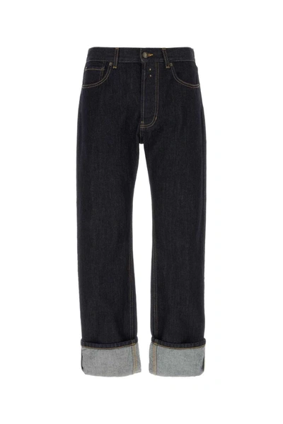 Alexander Mcqueen Straight-leg Cotton Jeans In Black