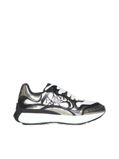 Alexander Mcqueen Sneakers In White/beige/blk/sil
