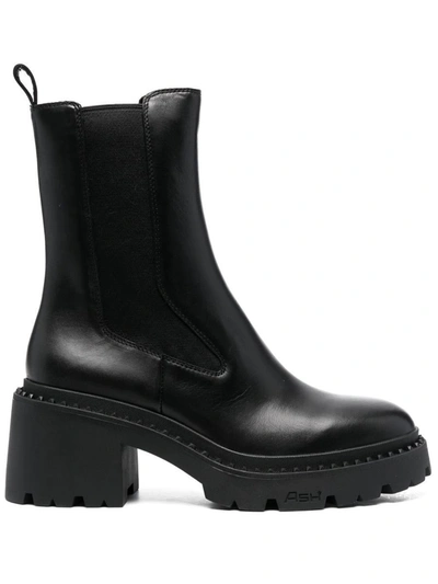 Ash Nicostud01 Beatles Boots Shoes In Black