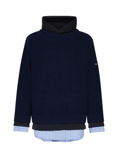 Balenciaga Sweaters In Blue