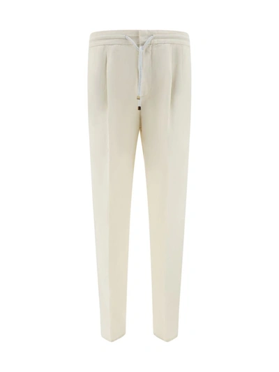Brunello Cucinelli Pants In Off White