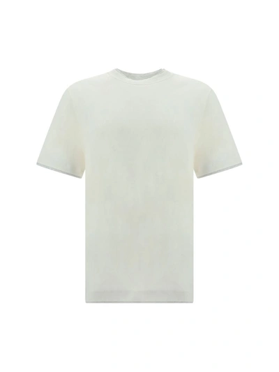 Brunello Cucinelli T-shirts In Off White+perla