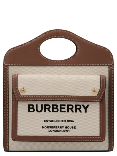 Burberry Pocket Crossbody Bag In Brown