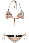 BURBERRY BURBERRY CHECK BIKINI SET