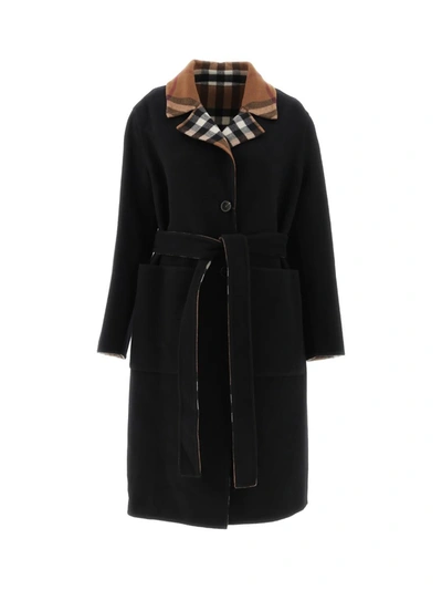 Burberry Coats In Birch Brown Ip Chk